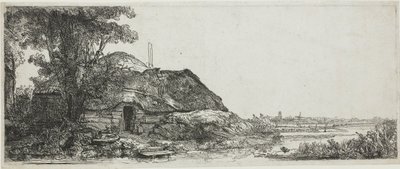 The Hut by the Great Tree by Rembrandt van Rijn